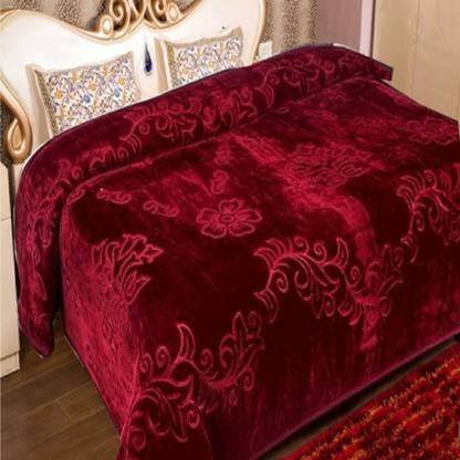 GKM Printed Double Mink Blanket for  Heavy Winter