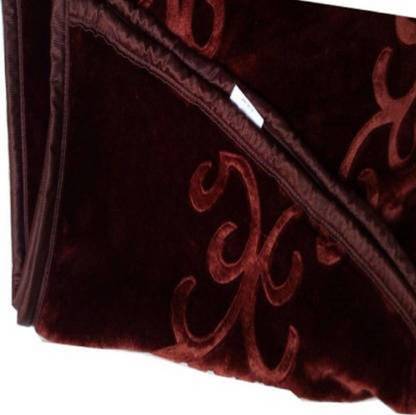 GKM Self Design Double Mink Blanket for  Mild Winter