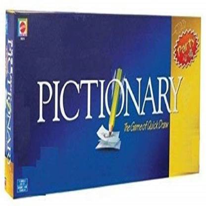 STYLO Pictionary - The Game of Quick Draw Board Game, Quick Sketches Crazy Guesses/Phrasing Party Games Educational Board Games