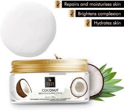 GOOD VIBES Brightening Face Cream - Coconut