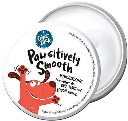 Captain Zack Pawsitively Smooth Paw Butter, Soft Cream for Dogs with Cracked and Chapped Paws. Natural Moisturizer for All Breeds, Fragrance and Paraben Free Artificial Fragrance Free Deodorizer