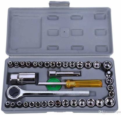 Fun Gallery Fun Gallery 40 in 1 Pcs Wrench Tool Kit and Screwdriver and Socket Set Socket Set