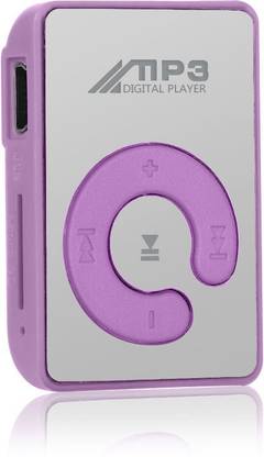 Duende Mini Rechargeable Shuffle MP3 Player Portable music player pocket Clip Stylish Mini Mp3 Player with Data Cable and Earphone TF/SD Card Support for Jogging, Running, Gym(Multi print design depend on stock Availability) 32 GB MP3 Player