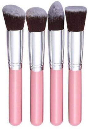angelie 4 Pcs Synthetic Kabuki Flat Foundation Brush Makeup Brushes