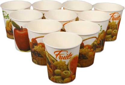 NASTEE Pack of 200 Paper Juice Cups 200 Ml -For Wedding Events & Party Use