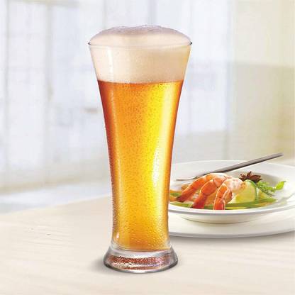 kelvee (Pack of 2) Pint Beer Glass Set, Glass for Beer, Juice & Shakes Glass Set Beer Glass