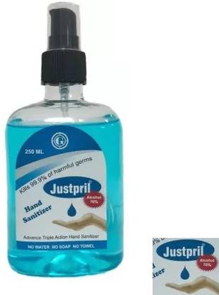 justpril ADVANCE TRIPLE ACTION HAND SANITIZER Hand Sanitizer Pump Dispenser