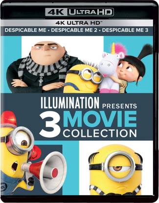 Despicable Me Trilogy: Despicable Me + Despicable Me 2 + Despicable Me 3 (4K UHD) (3-Disc)