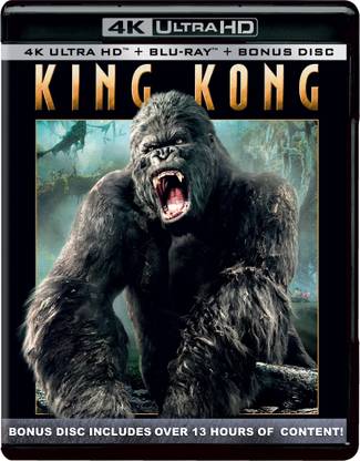 King Kong (2005) (4K UHD + Blu-ray + Bonus Disc) (3-Disc Ultimate Edition) (Includes Extended and Cinematic Versions)