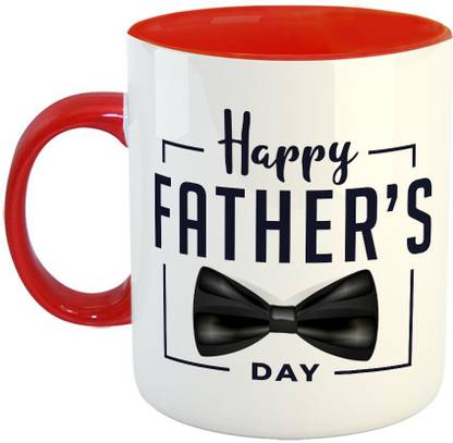 FABTODAY Happy Fathers Day Coffee - Best Gift for Dad on Birthday/Father's Day - Color - Red (0537) Ceramic Coffee Mug