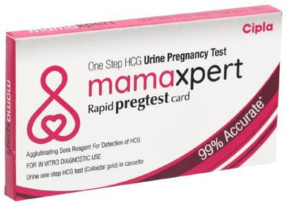 MAMAEXPERT RAPID PREGTEST CARD (PACK OF 1) Pregnancy test kit Pregnancy Test Kit