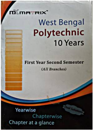 Matrix West Bengal Polytechnic 10 Years For All Branches 2nd Semester