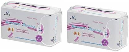 AIRIZ Tines Panty Liner (Pack of 2 - 30 in each) contains total 60 pads Pantyliner