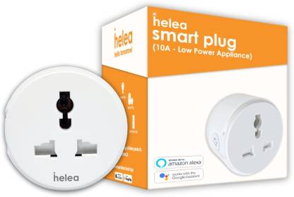 Helea Helea by Pebble 10A Wi-Fi Smart Plug, Works with Alexa & Google Assistant Smart Plug