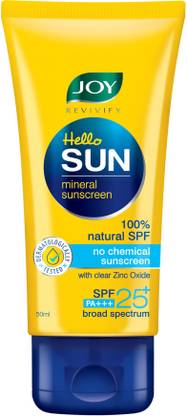 Joy Sunscreen - SPF 50 PA+++ Revivify Hello Sun Mineral Sunscreen