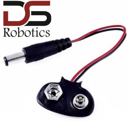 DS Robotics 9V Battery Snap Power Cable To DC 9V Clip Male Line Battery Adapter Suitable For Arduino And Other MCU's Electronic Components Electronic Hobby Kit