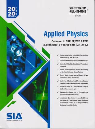 Applied Physics B.Tech I-Year II-Sem (JNTU-K) 2020 Latest Edition Paperback – 1