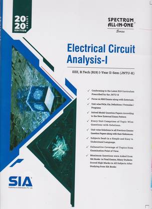 Electrical Circuit Analysis-I B.Tech I-Year II-Sem (JNTU-K) 2020 Latest Edition 