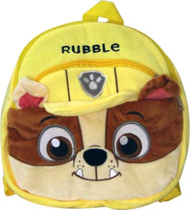 Hamleys Paw Patrol Face Bag  Rubble Waterproof Plush Bag
