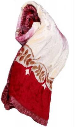 GKM Floral Single Mink Blanket for  Heavy Winter