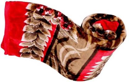 GKM Floral Single Mink Blanket for  Heavy Winter