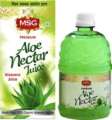 MSG Aloe Vera Juice (Made From 100% Organic Aloe Vera Leaves)