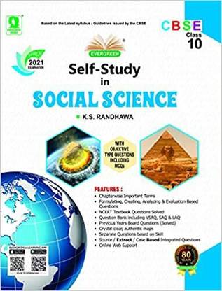 Evergreen CBSE Self Study In Social Science: For March 2021 Examinations(CLASS 10)