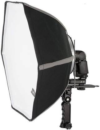 Powerpak 60cm Quick-Collapse Universal Mount Speedlite Flash Softbox with Hand Grip for Professional Studio Photography Octagonal Softbox
