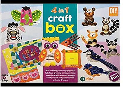 Ekta 4 IN 1 CRAFT BOX Party & Fun Board Game