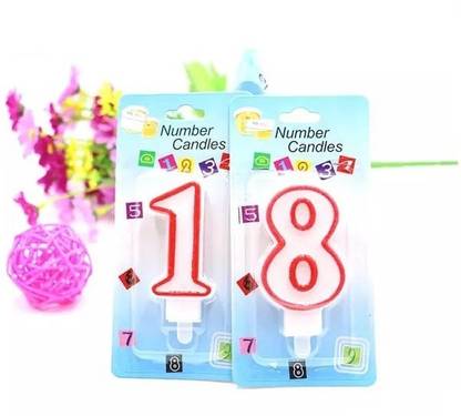gorgeous moment number 18 candle for all party and function Candle