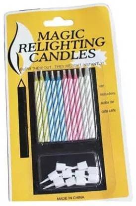 gorgeous moment Long lasting magic relighting candles party joke cake Candle