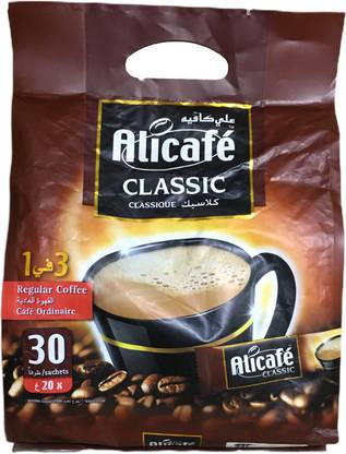 Alicafe Classic 3 in 1 Regular Coffee 30 Sachets x 20G Instant Coffee