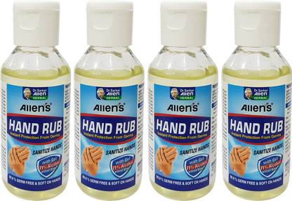 Allen's Hand Rub ( Sanitizer 100ml X 4) Hand Sanitizer Bottle