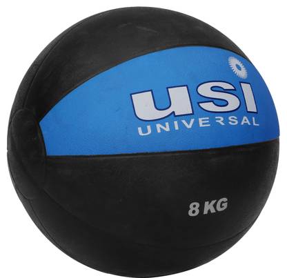 usi Medicine Ball , 8Kg Rubber Medicine Ball High Bounce Ideal for Home Gym Fitness Medicine Ball