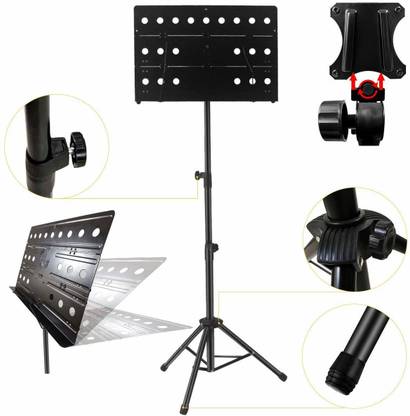 DawnRays Foldable Notation Stand Music Stand Music Note Lyrics Book Stand Portable Strong Body Orchestra Event Stand Book