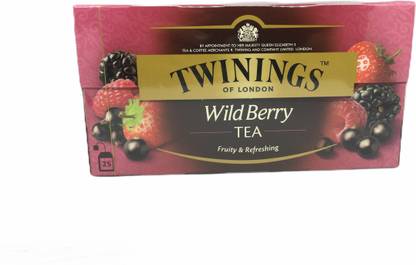TWININGS of London Wild Berry Tea Imported 50G Tea Bags Box