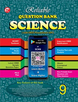 Reliable Question Bank Class 9 Science Book Chapterwise & Topicwise Includes Objective Type & Source Based Questions (For 2021 Exam)