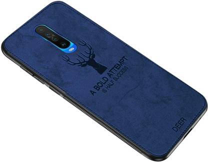मोबिलव बैक कवर Poco X2 | Deer Pattern Cloth Texture Leather Finish Soft Fabric Case के लिए
