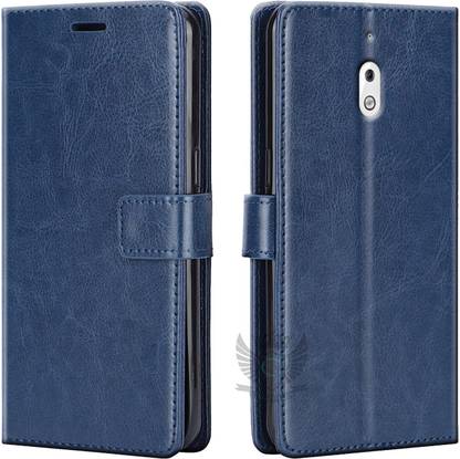 किंग कवर्स Flip Cover Nokia 2.1| Inside TPU with Card Pockets | Wallet Stand | Magnetic Closure के लिए