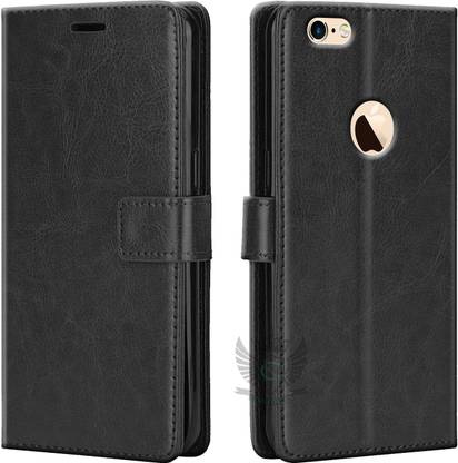 KING COVERS Flip Cover for Apple Iphone 6s| Inside TPU with Card Pockets | Wallet Stand | Magnetic Closure