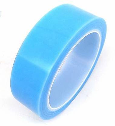 Boriva Double Sided Transparent Tape Blue Color | 5 Meter 5 m Double-sided Tape