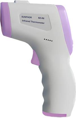 CellFAther Sunphor Infrared Forehead Thermometer Digital Non Contact Fever Detector Gun Accurate Instant Readings Temperature with Fever Alarm and Memory Function Measurement in 1 Second for Baby Kids and Adult Thermometer
