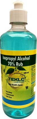 TEKLC 70% Isopropyl Alcohol Rub Hand Rub Bottle