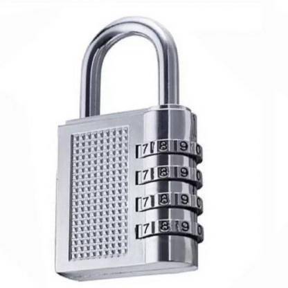Skynex 4-Digit Resettable Combination Padlock Door, Travel, Bicycle Lock Padlock