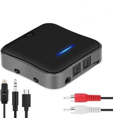 MondoSeller CRDC Bluetooth 5.0 Audio Transmitter Receiver CSR8675 Aptx HD Adapter Multipurpose Controller