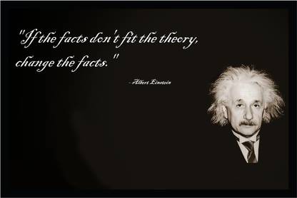 Albert Einstein Poster with Frame F-72 Paper Print