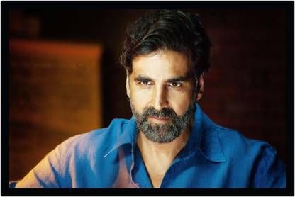 Akshay Kumar Poster with Frame F-24 Paper Print