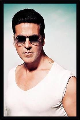 Akshay Kumar Poster with Frame F-51 Paper Print
