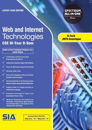Web And Internet Technology, B.Tech III-Year II-Sem (CSE) JNTU-Anantapur, Latest 2020 Edition