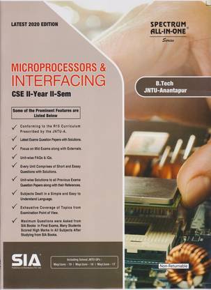 Microprocessors & Interfacing CSE B.Tech II-Year II-Sem (JNTU-A) 2020 Latest Edition